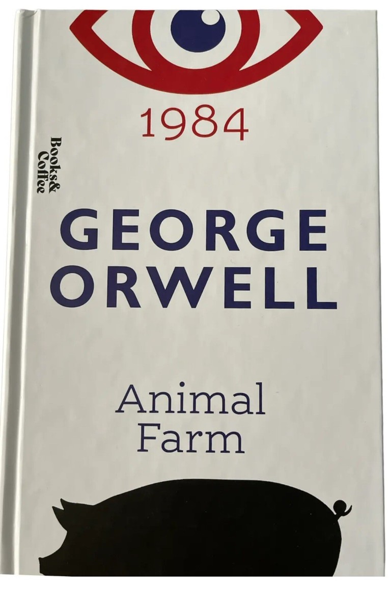 1984 &amp; Animal Farm (2In1) by George Orwell Hardcover Book - 😎