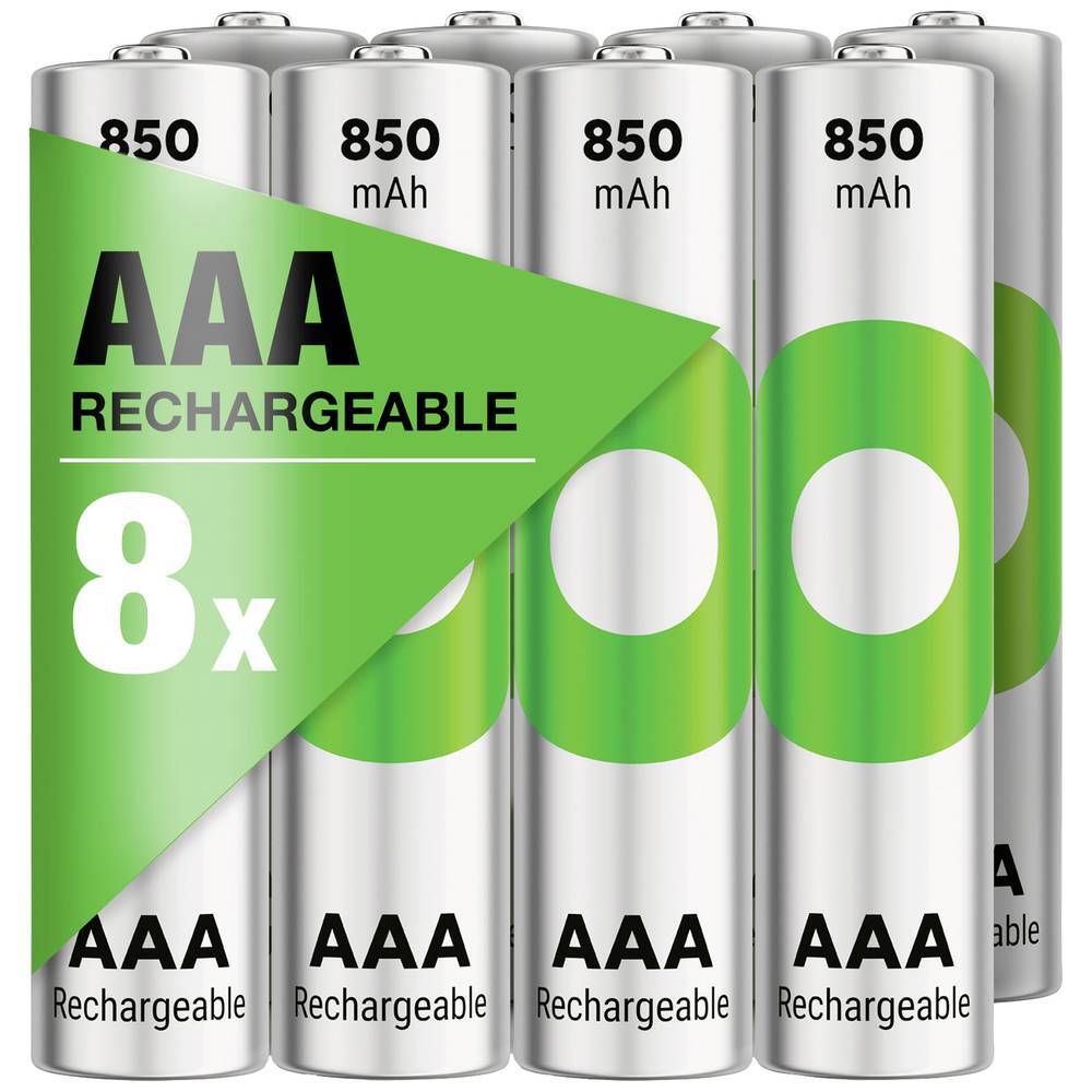 GP ReCyko Batteria ricaricabile Ministilo (AAA) NiMH 850 mAh 1.2 V 8 pz.
