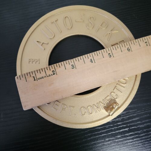 Eine FPPI AUTO-SPKR Feuerwehr Anschluss grobe Messing Wandplatte 2 1/2" - Bild 2 von 4
