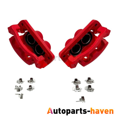Front Disc Brake Calipers w/ Bracket for 2005 - 2012 Ford F-250 F-350 Super Duty