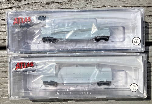 2 ATLAS N Scale 1/160 42' Coil Steel Cars Undecorated w/ Metal Wheels # 50000837 - Picture 14 of 22