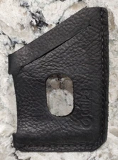 GRIP6 WALLET LEATHER JACKET IN BLACK - by GRIP6 BELT BUCKLE COMPANY
