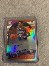 2021-22 Donruss Signature Series Aaron Wiggins Thunder Rookie Auto #SS-AWG