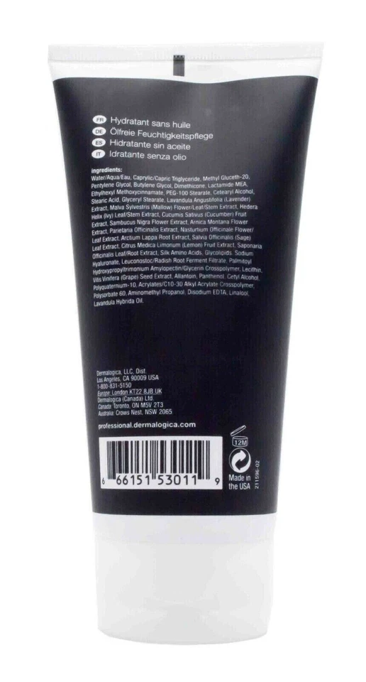 Crema hidratante facial sin aceite Dermalogica Active Moist 6 oz 177 ml nueva 100 % auténtica Foto 2 de 2