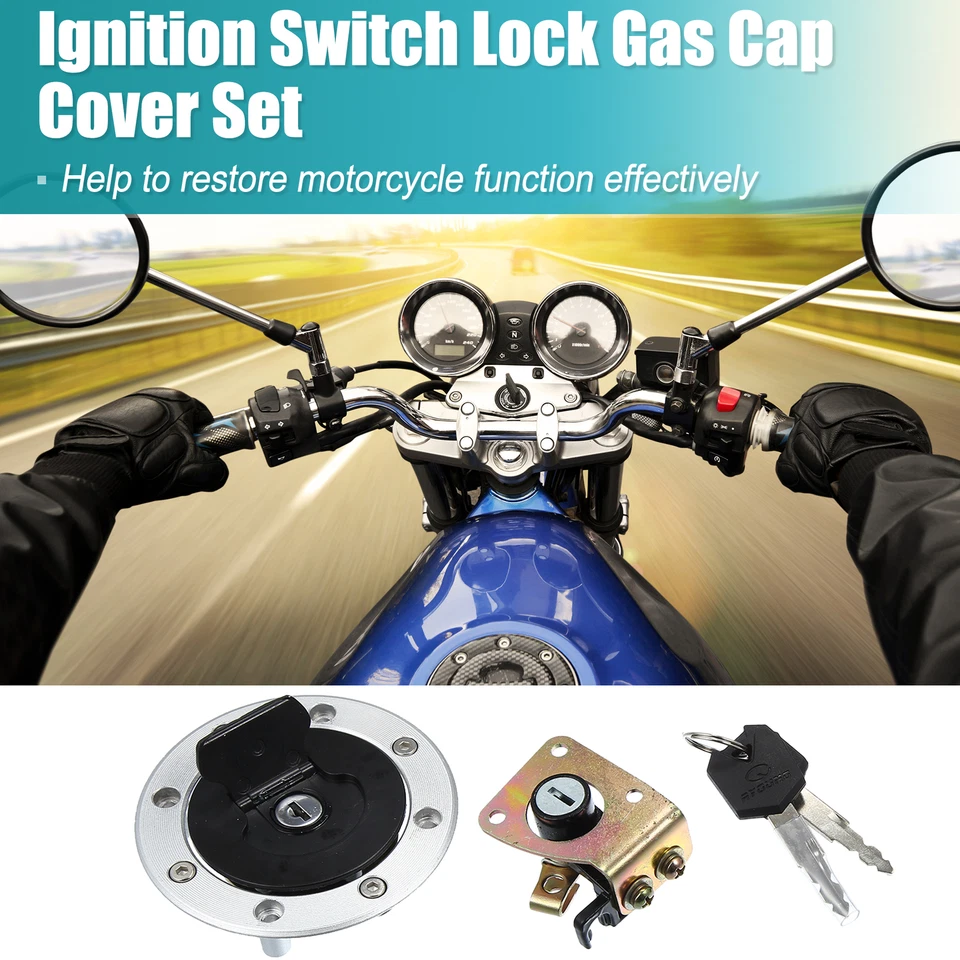Pieza de 3 Interruptor de Encendido Tapa de Gas Combustible Bloqueo de Asiento apto para Suzuki GSX600 GSX1200 Foto 3 de 4