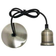 Support De Lampe À Suspension Vintage Rétro Style VINTAGE BRONZO E27
