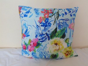 Designers Guild Floral Fabric 100 Cotton Cushion Cover Majolica Cornflower B Ebay