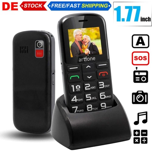 Artfone Handy Seniorenhandy Grosstastentelefon Telefon vertragsfrei Dual SIM
