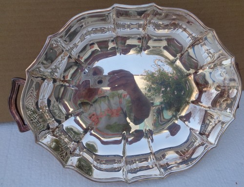 Dish Covered Divided Handled Chippendale International Silverplate 13x10x4” - Picture 6 of 8