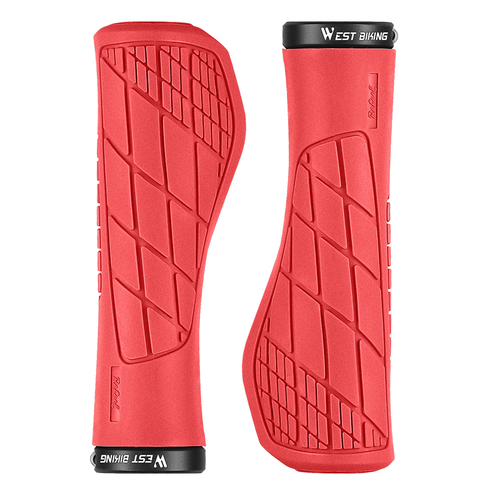 WEST BIKING Bicycle Handlebar Grips Ergonomic Lock-on Rubber Cycling Bike Grips - 第 23/24 張圖片