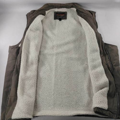 Northwest Territory Gray Cotton Sherpa Lined Hunting Utility Vest Men 3XL - Picture 4 of 9