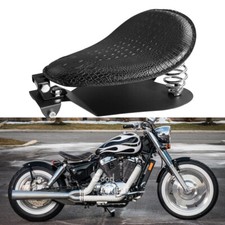 Sedile solo in pelle di coccodrillo nero sella a molla per Honda Shadow VLX600 VT750 1100C