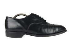 Johnston Murphy Mens Black Flynch 56854 Cap Toe Oxford Dress Shoes Size US 9