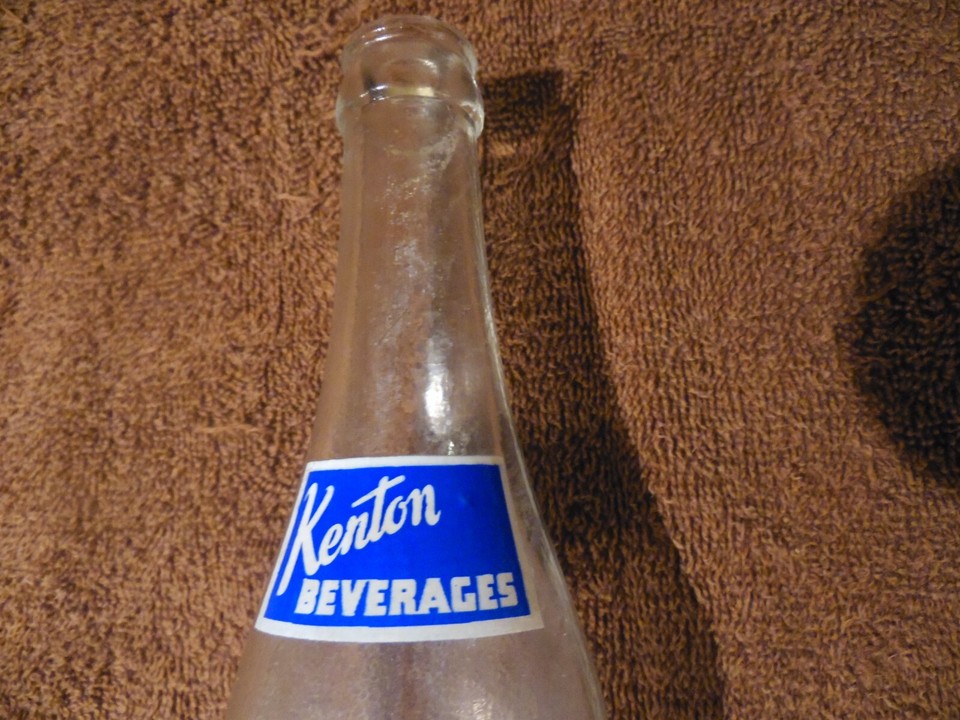 VINTAGE KENTON'S BEVERAGES POP BOTTLE KENTON OHIO...REALLY NICE BOTTLE
