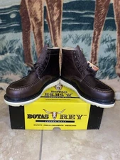 MENS WORK BOOTS MOC SOFT TOE GENUINE LEATHER GOODYEAR WELT MADE BOTAS TRABAJO