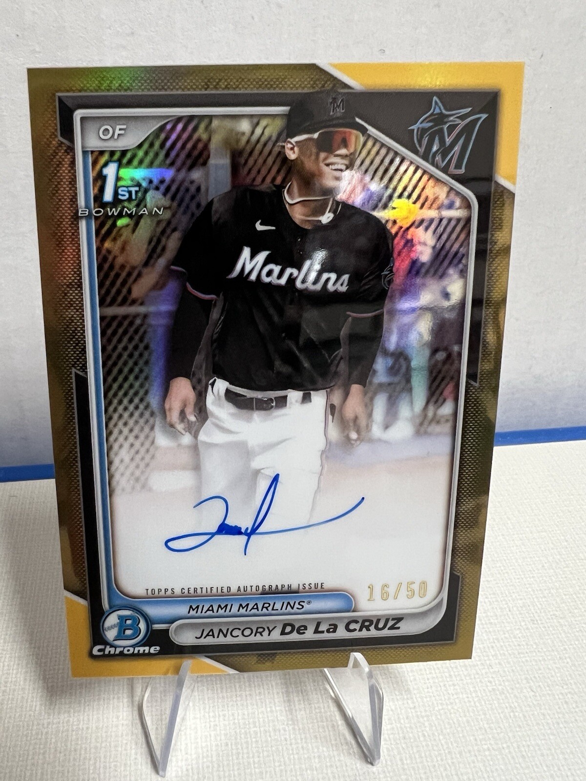 2024 Bowman Chrome - Prospect Autographs Jancory De La Cruz #CPA-JDL Gold /50