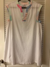EUC Vineyard Vines Target White Whale Patchwork Swim Coverup SIZE MEDIUM