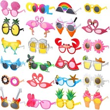 Flutesan 24 Pairs Luau Party Sunglasses for Summer Hawaiian Tropical Sunglass...