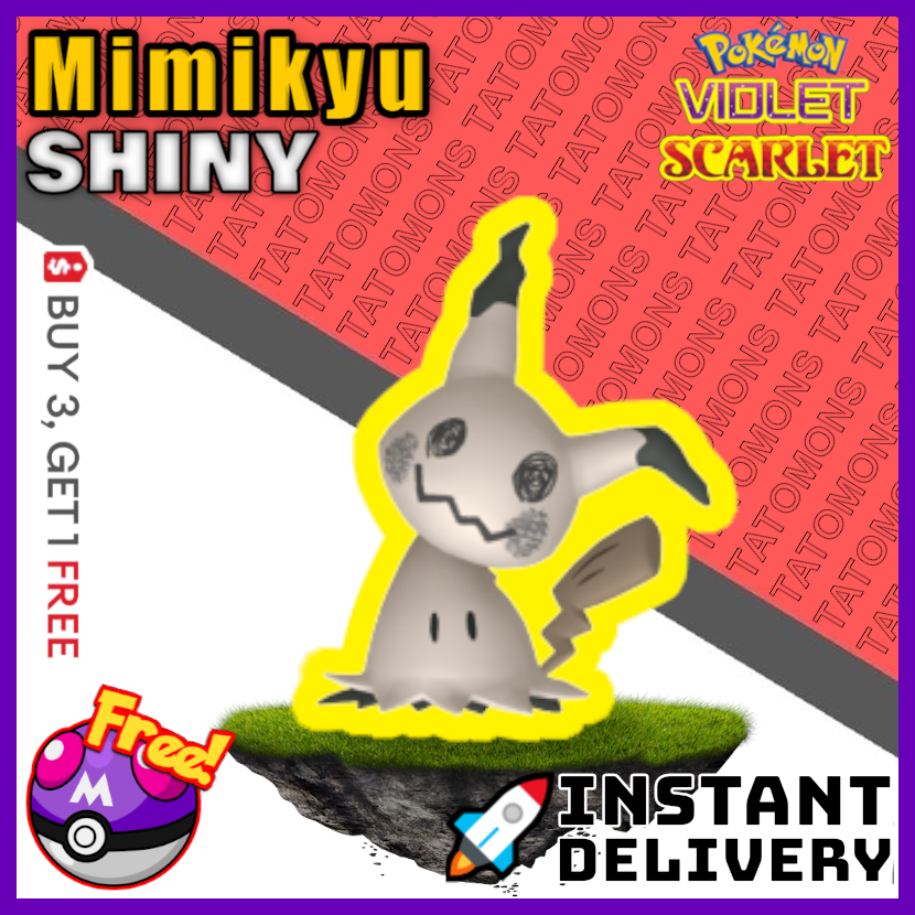 Pokémon Scarlet and Violet ✨SHINY✨ Mimikyu W/ Best 6IV +