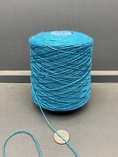 500G 2/6NM 83 WOOL 17 NYLON YARN TURQUOISE BLUE 4 PLY STYLE
