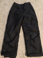 Arctic Quest Insulated Black Snow Ski Pants Youth Medium 10/12