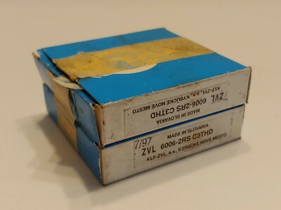  Lot of (2) ZVL 6006-2RS C3THD Made in Slovakia New Bearing