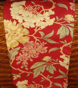 Pottery Barn Vintage Red Floral 24 X 24 Square Decorative Pillow