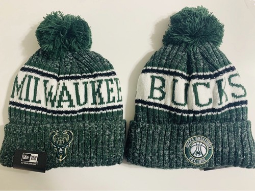 Milwaukee bucks fleece lined winter hat 