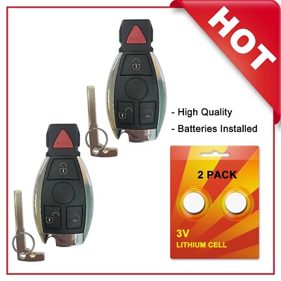 REPLACEMENT REMOTE FOR MERCEDES BENZ IYZ3312 KEYLESS ENTRY CAR