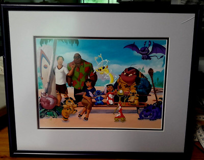 Disney Lithograph STITCH The Movie Professionally Matted & Framed READY TO HANG