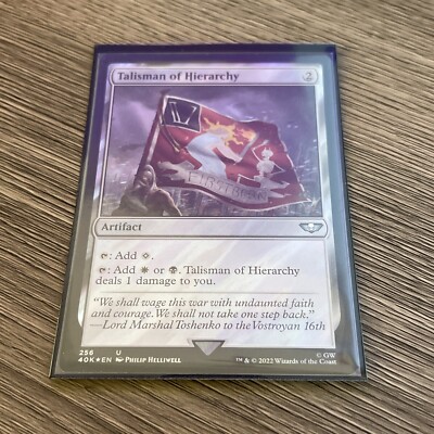 FOIL TALISMAN OF PROGRESS (SURGE FOIL) Warhammer 40,000 Magic MTG MINT CARD