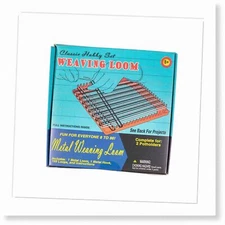 Retro Weaving Kit: Create 2 Potholders with Family Fun - Includes Loom and Mater