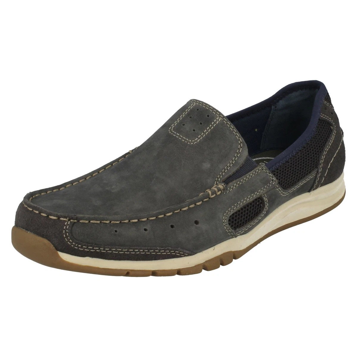 Mens nubuck hotsell slip on shoes