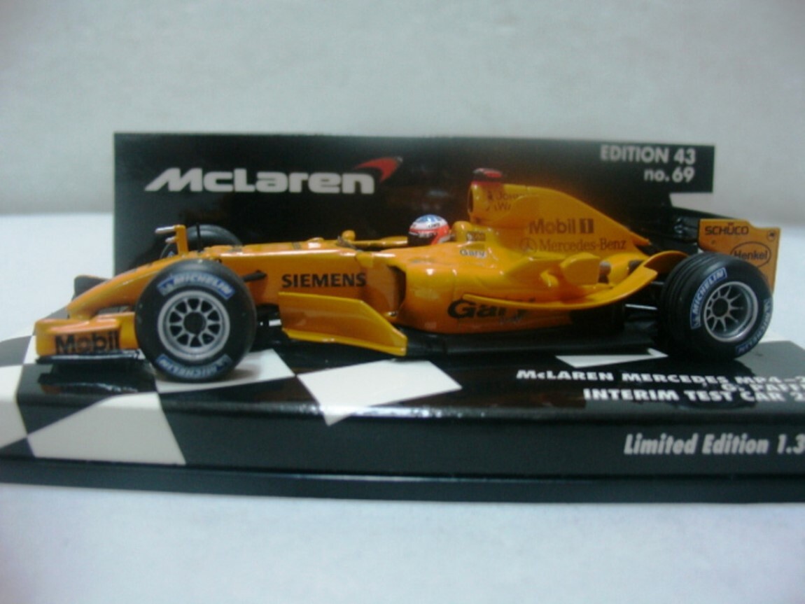 ミニカー minichamps McLaren Mercedes MP4-20 1/43 WOW EXTREMELY RARE McLaren MP4/20 MB Paffett Interim Orange 2006 1
