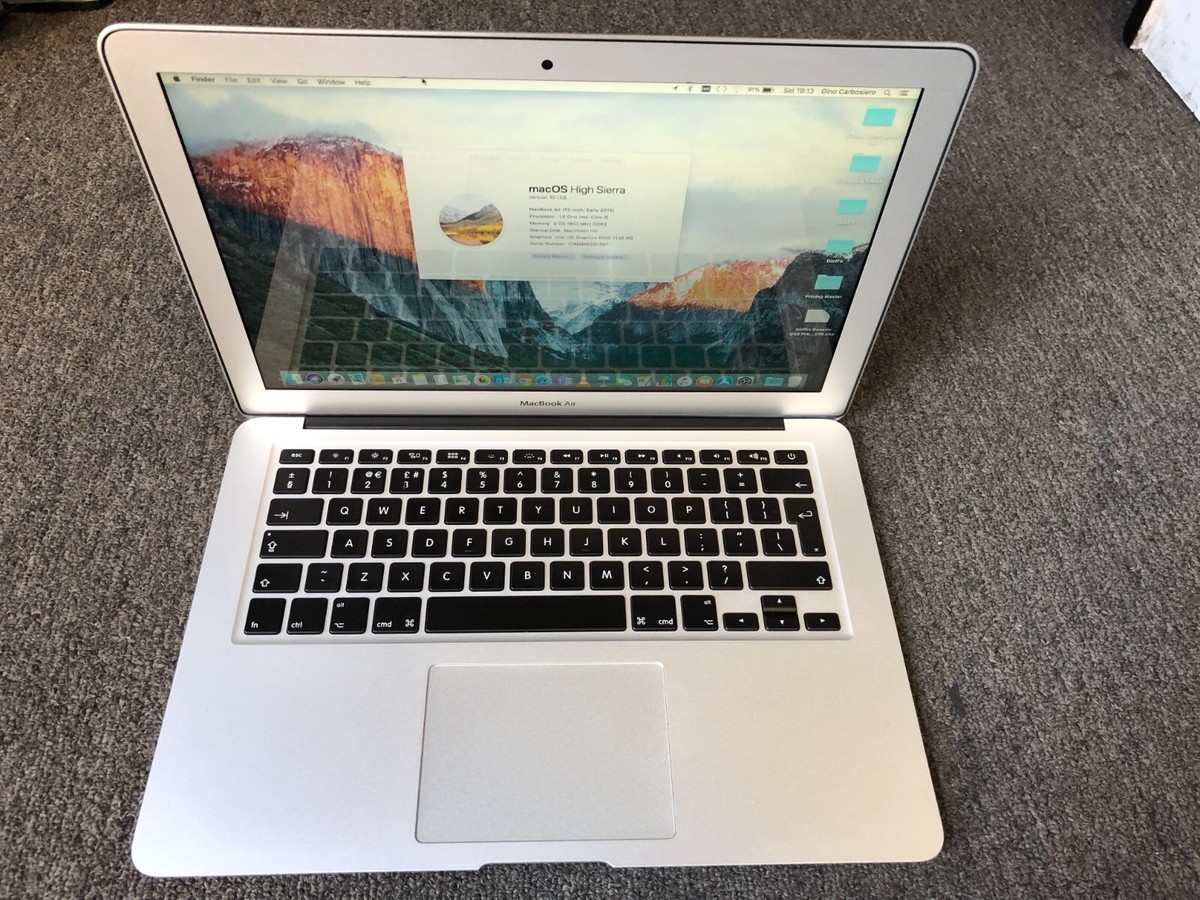 MacBook Air 2015 i5-1.6GHz - 8GB - 256GB BRITISH KEYBOARD