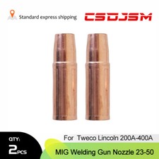 2-pk 23-50 1/2" MIG Welding Gun Nozzle For Tweco Lincoln 200-400A