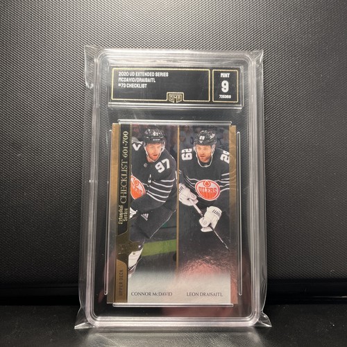 2020-21 UD SILVER FOIL Connor Mcdavid Draisaitl Checklist Young Guns, GMA 9 - Picture 1 of 2