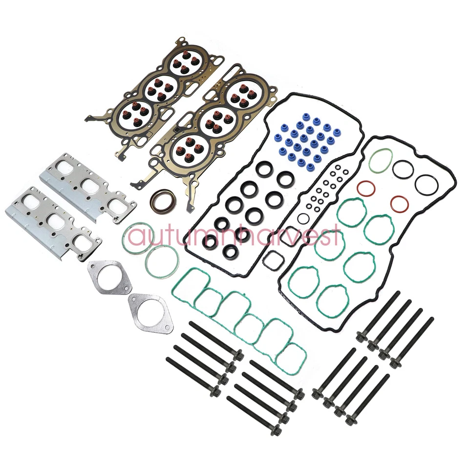 New Head Gasket Set Head Bolts For 11-19 Ford Edge Explorer Flex Taurus 3.5L V6 - Image 4 of 4