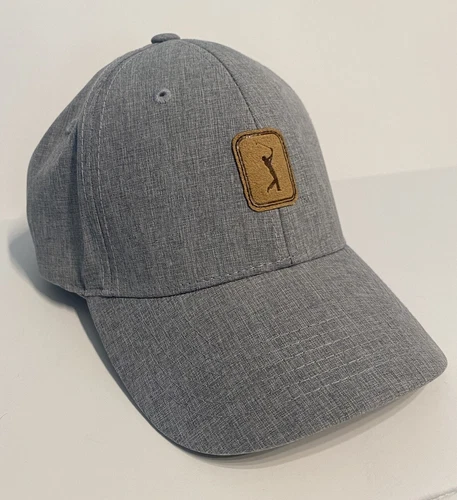 PGA Tour Golf Strap-back Hat/Cap, Gray, Brown, Adult Adjustable