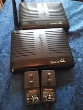 Lot of 2 QWEST ACTIONTEC 4 PORT PK5000 Wireless DSL Router/Modems Tested Working