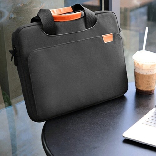 14 15.6 17.3Inch Polyester Laptop Sleeve Shoulder Bag Waterproof Handbag Case - Afbeelding 6 van 8
