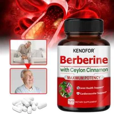 Berberine Capsules Support Immune Function Health Antioxidants 30-120 Pills