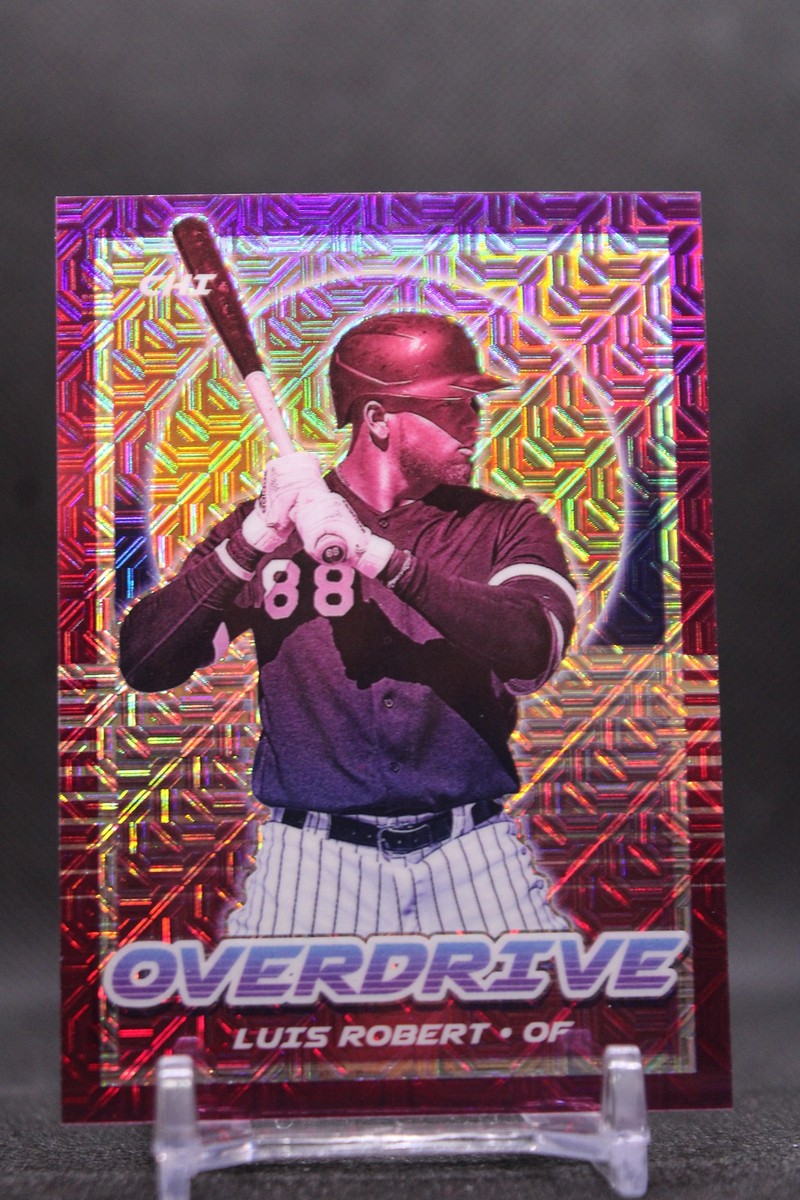 2021 Panini Chronicles - Overdrive Luis Robert #15 Purple Mojo /99