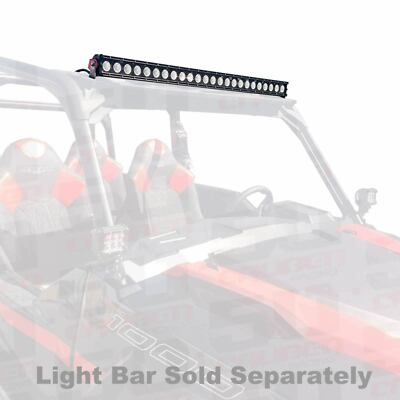 LED Light Bar Mount Brackets Polaris General USA Made Bolt On Black Powdercoat