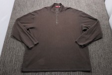 Agave Denimsmith 1/4 Zip Pullover Mens Large Brown Made In USA XXL Outdoor