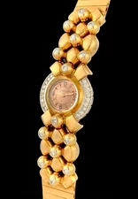 STUNNING ArT DeCO JAEGER-LeCOULTRE 18k GOLD Diamond LADIES Vintage DRESS WATCH!!
