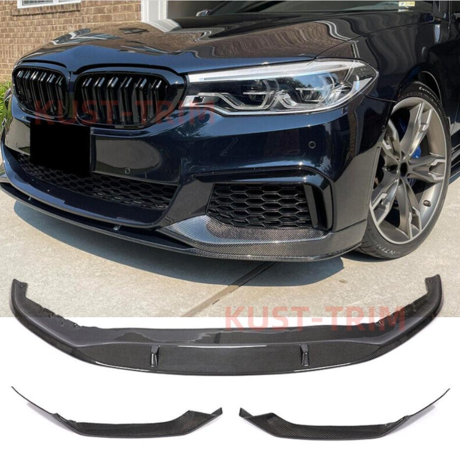Spoiler Avant Carbone Réel Pour BMW G30 530i/540i/M550i M-Sport 2021-2023 - Neuf