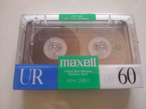 Maxell UR 60 IEC Type I Position Normal Blank Virgen - Cinta Tape Cassette Nueva - Imagen 1 de 3