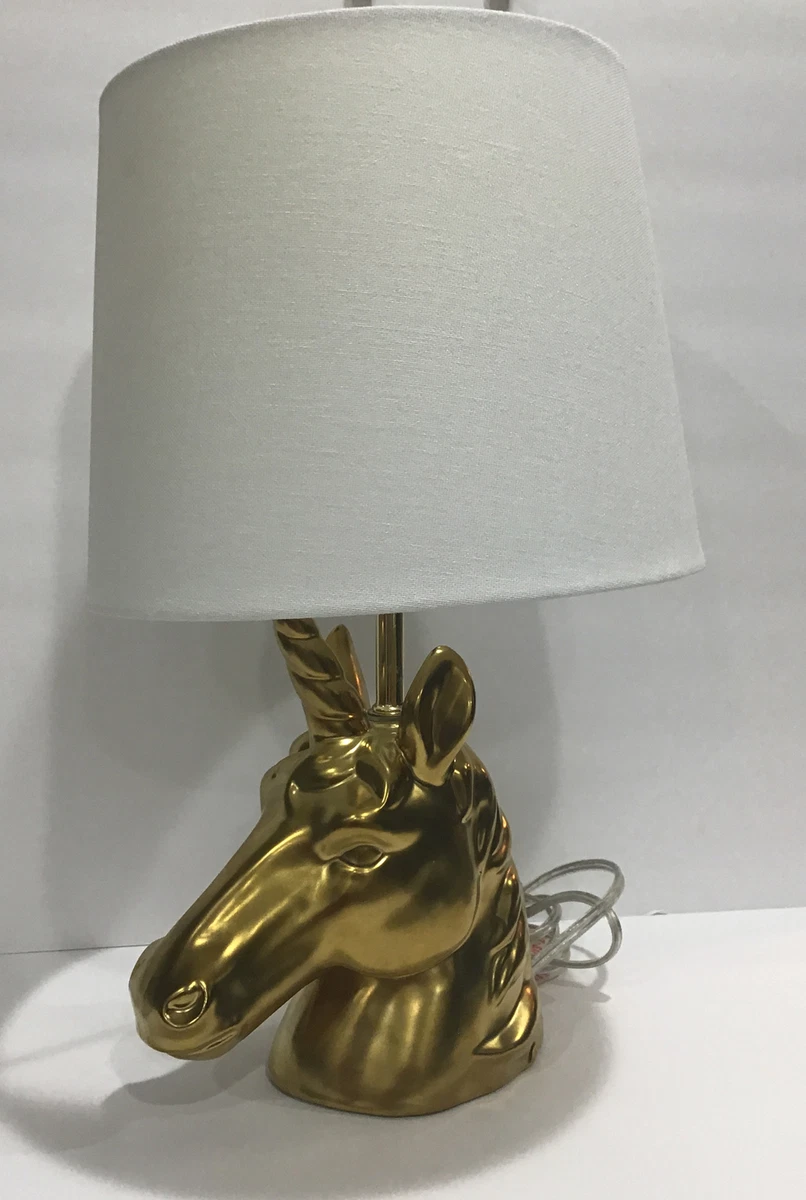Gold unicorn lamp deals