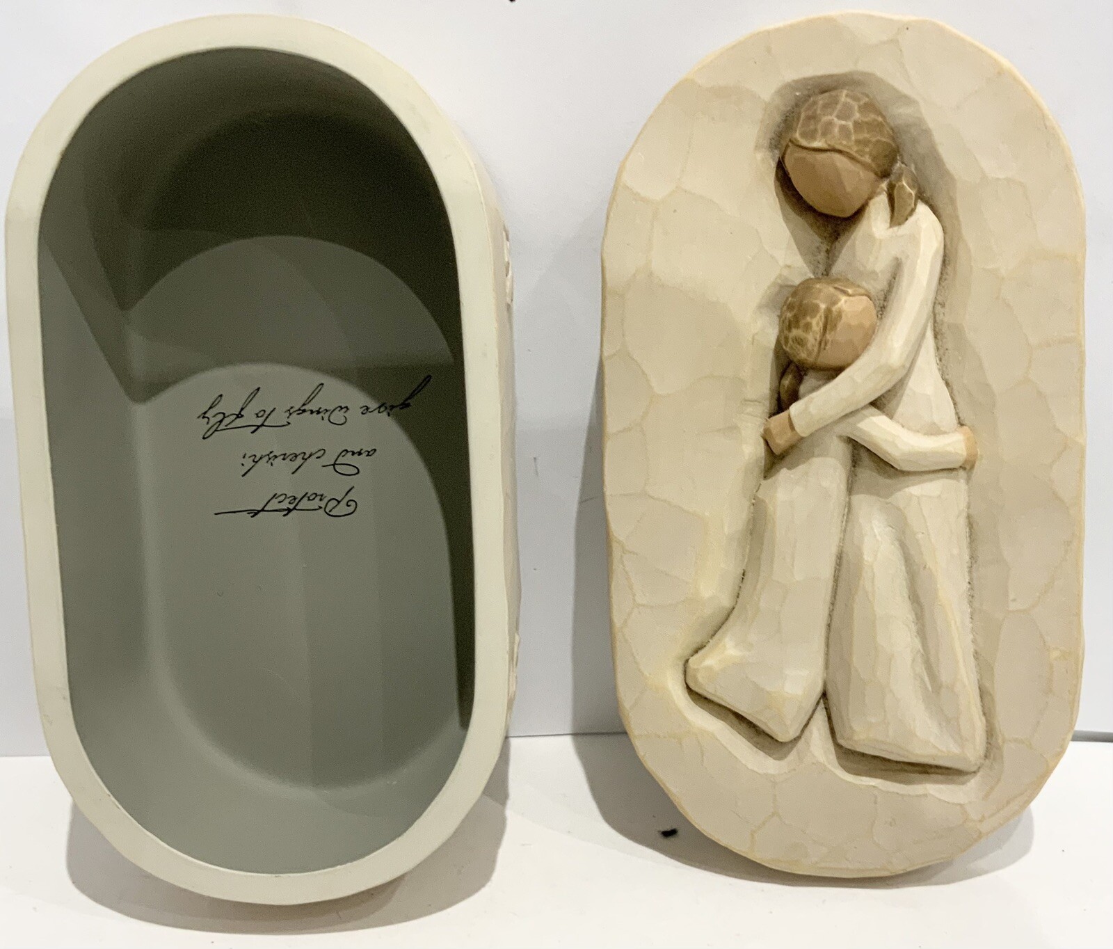 WILLOW TREE~MOTHER & DAUGHTER~LIDDED TRINKET BOX~2004~DEMARCO~SUSAN